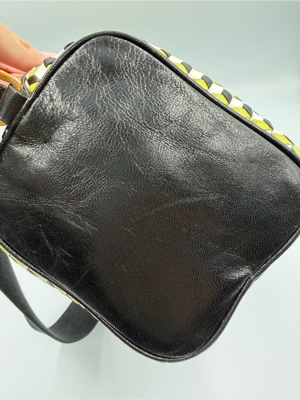 PRADA vintage perspective cubes shoulder bag - Picture 6 of 14